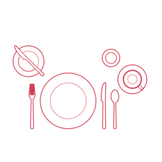 Objects Table Settings Breakfast Table Setting Outline Svg Vector, Free Vectors File